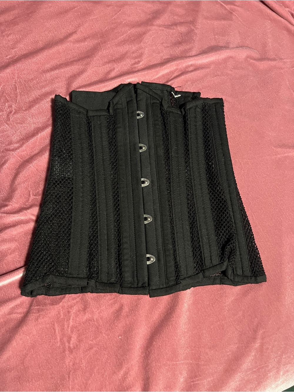 Black Waist Cincher Skirt | Feminine Shaping Short Skirt